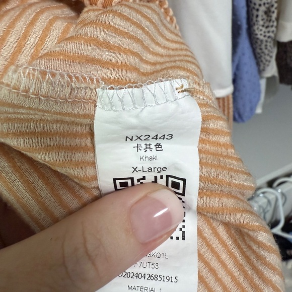 Women's Rugby Type Textured Long Sleeve Shirt - Picture 5 of 5